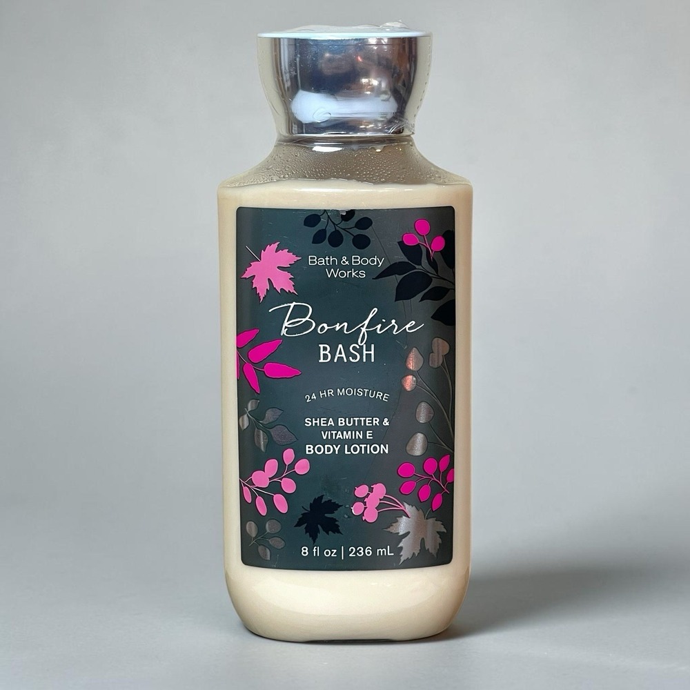 BATH & BODY WORKS Bonfire Bash SHEA BUTTER BODY LOTION 8 FL OZ NEW